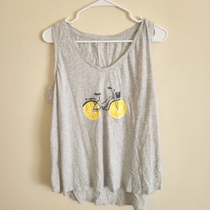 Old Navy lemon bike tank top